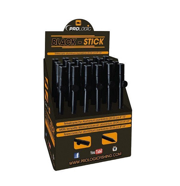 2904202669f1ec9fb8291.jpeg Prologıc BlackStick Classic Banksticks Tele 30-50 cm 24 Adet Ayak - Görsel 1