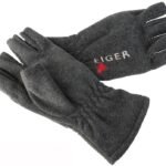 Eiger Fleece Glove Half Fingers Dark Grey