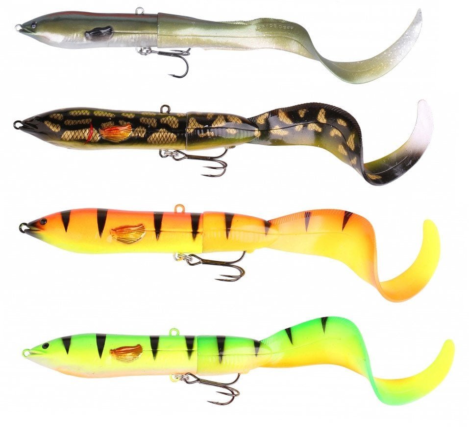 2904202669f2043ee2d04.jpeg Savage gear 3D Hard Eel Tail Bait 17 cm 40 gr 1+2 Sahte Balık - Görsel 1