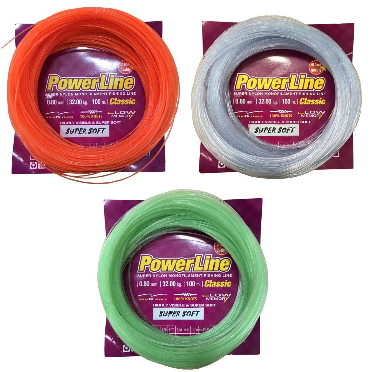 2904202669f205157a3da.jpeg Powerline Classıc 100 m. Poşet Soft Misina 0,50 mm - Görsel 1
