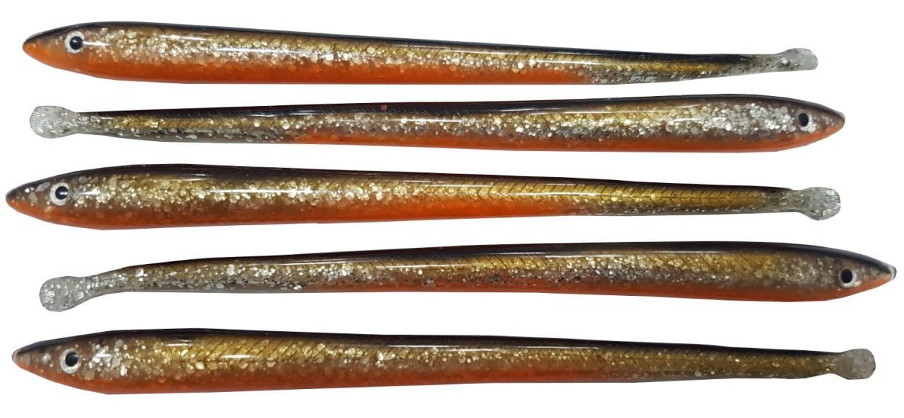 2904202669f2054a9a8e8.jpeg Savage gear Lb Sandeel Slug 10-Olive Sahte Balık - Görsel 1