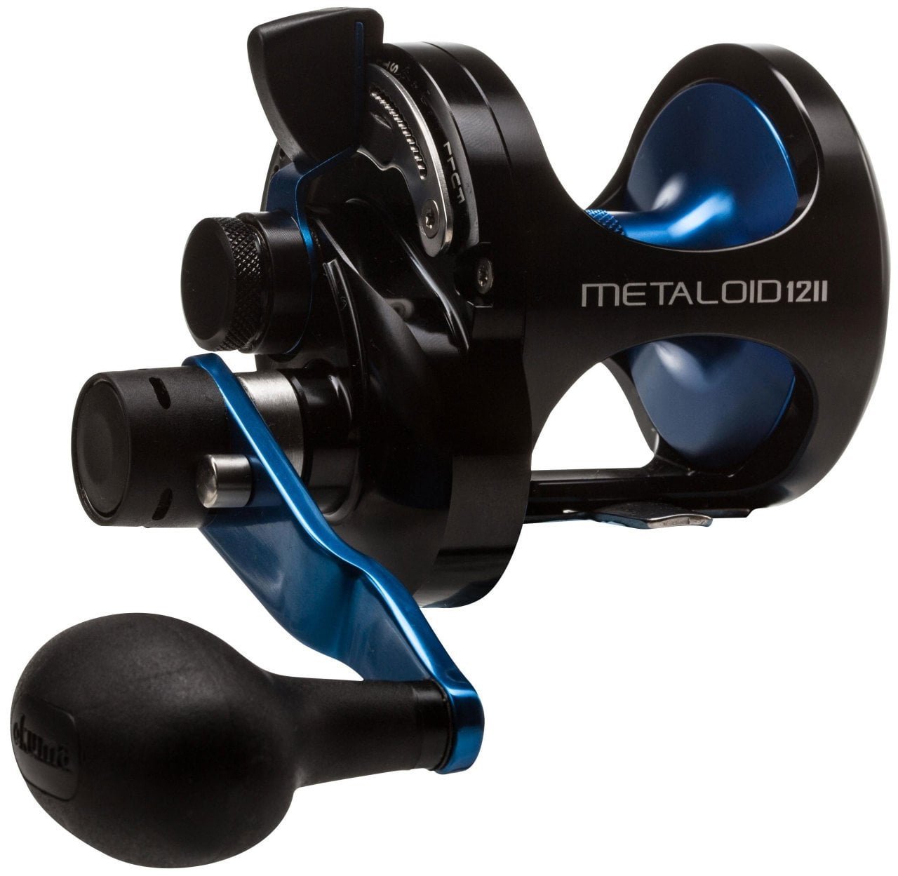 2904202669f2057b1053a.jpeg Okuma Metaloıd Two Speed M-12IILXB(BLUE) Çıkrık Makinesi - Görsel 1
