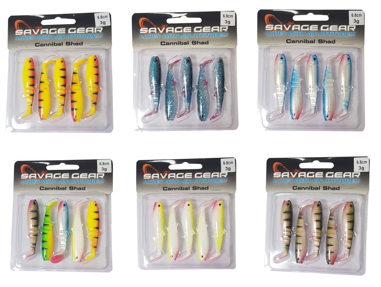 2904202669f205aeeb4b8.jpeg Savage gear Cannibal 6,8cm 5 Adet Sahte Balık - Görsel 1