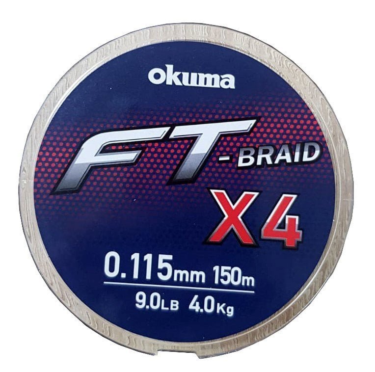 2904202669f206016bf56.jpeg Okuma Ft-*4 Braided Line 150 mt Grey Örgü İp - Görsel 1