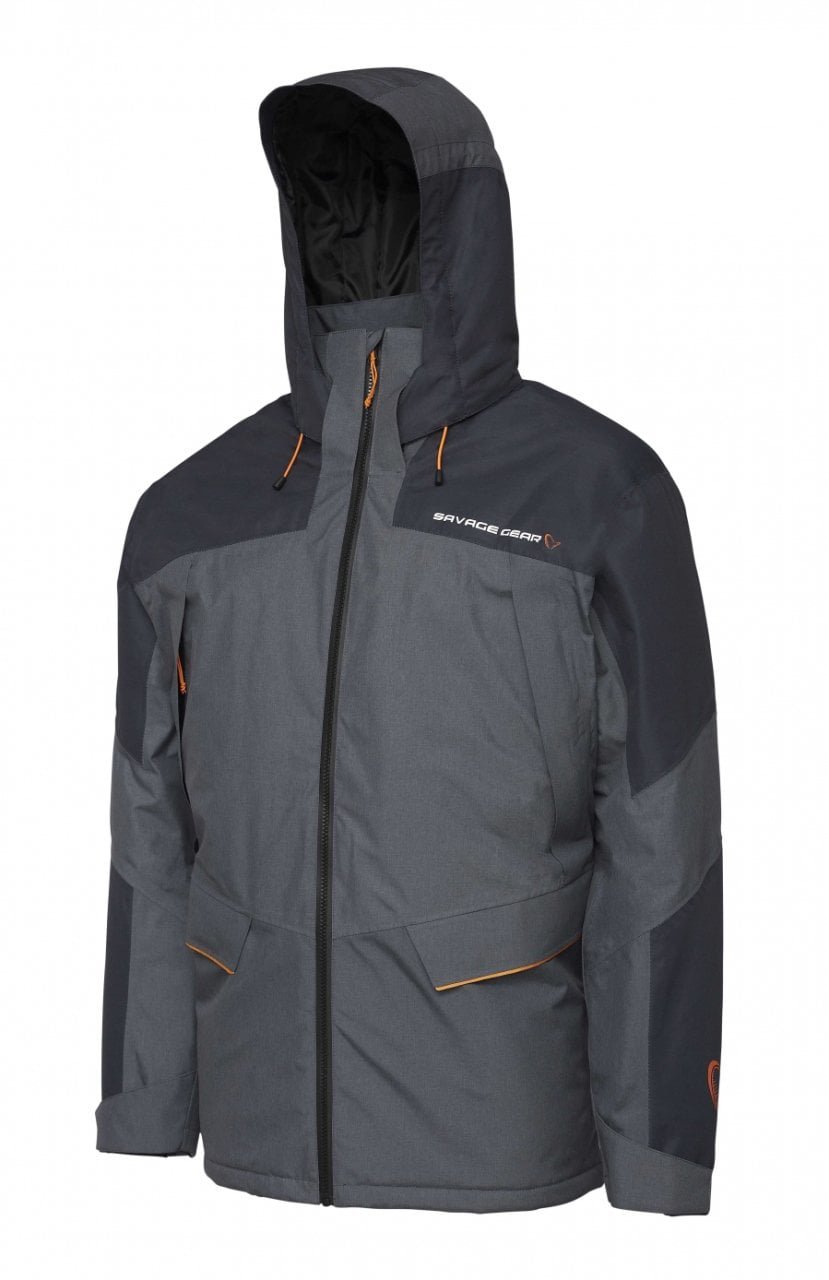 2904202669f20779281bc.jpeg Savage Gear Thermo Guard 3-Piece Suit Charcoal Grey Melange - Görsel 1