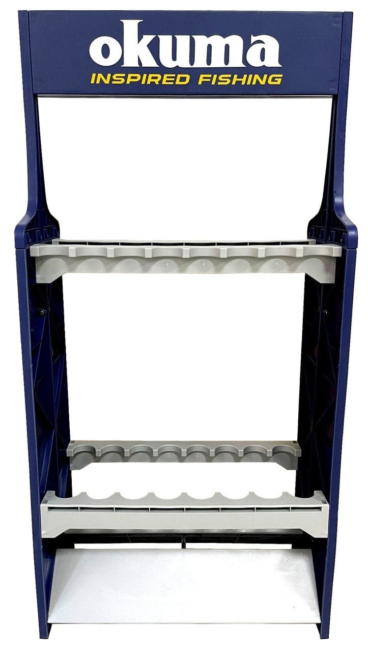 2904202669f207ae3cfb8.jpeg Okuma Plastic Rod Rack Kamış Standı - Görsel 1