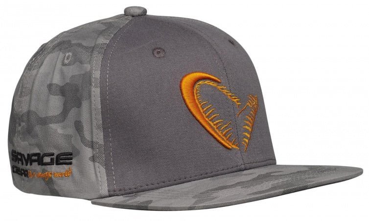 2904202669f208159e225.jpeg Savage Gear Flex Fit Camo Cap One Size Camo /Grey - Görsel 1