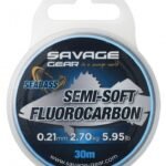 Savage Gear Semi-Soft Fluorocarbon Seabass 30 M Clear