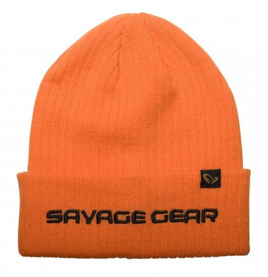 2904202669f208362602f.jpeg Savage Gear Fold-up Beanie One Size Sun Orange - Görsel 1