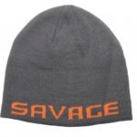 Savage Gear Logo Beanie One Size Rock Grey/Orange