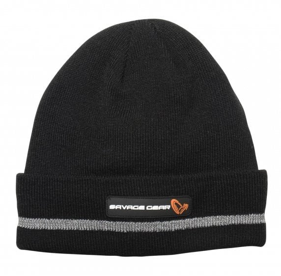 2904202669f208372194c.jpeg Savage Gear Reflex Beanie One Size Black/Reflex - Görsel 1