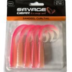 Savage Gear LB Sandeel Curltail 7cm Pink Glow 6 Adet Sahte Balık