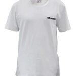 Okuma White Motif Cotton Short Sleeve Shirt
