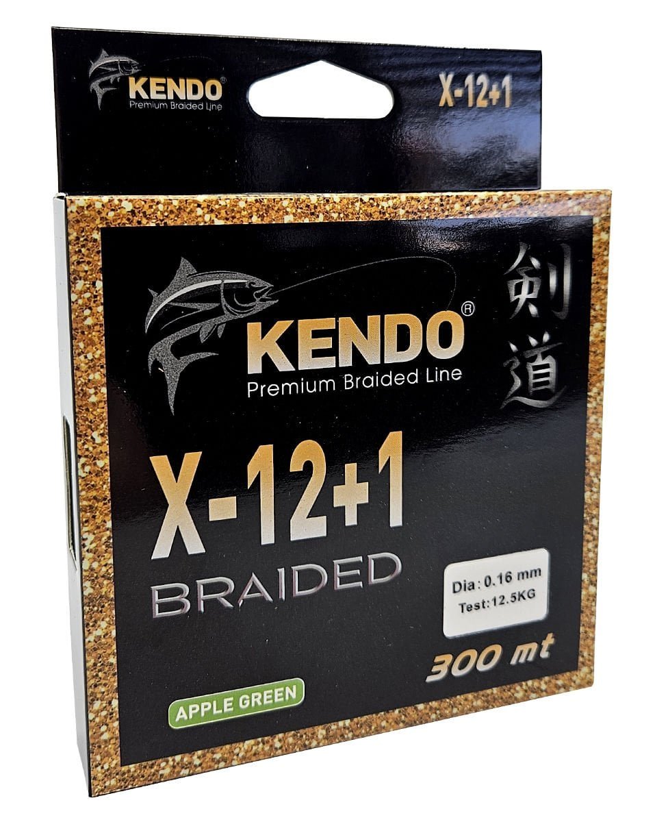 110520266a01b8cf8ad49.jpeg Kendo X-12+1 Braided 300m Apple Green Örgü İp - Görsel 1
