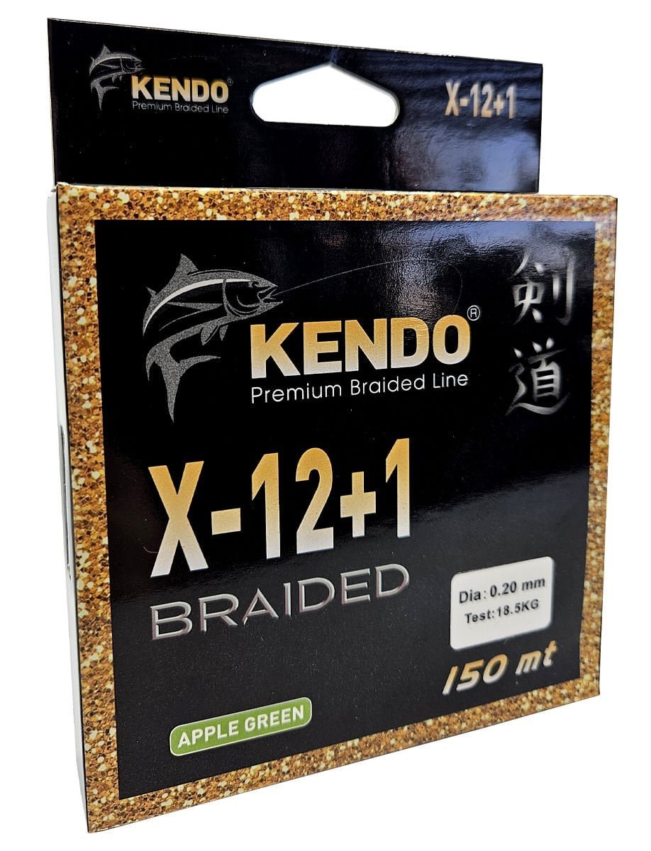 110520266a01b8d03bc0c.jpeg Kendo X-12+1 Braided 150m Apple Green Örgü İp - Görsel 1