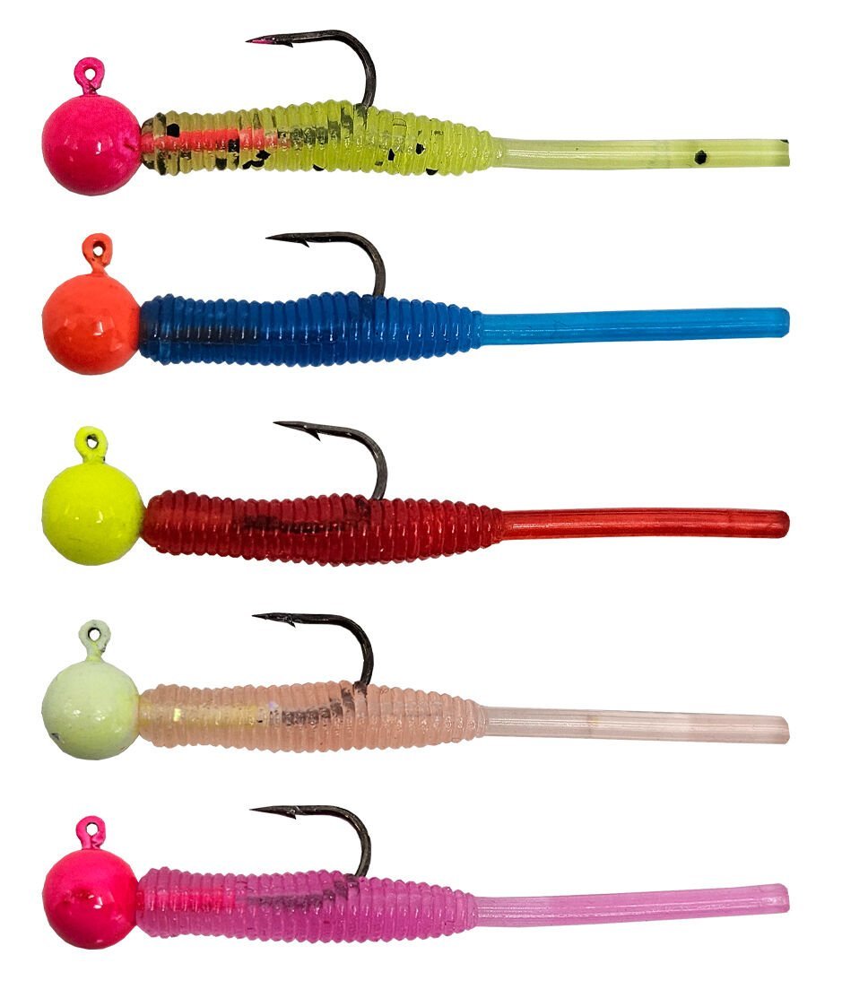 110520266a01b8f2c4161.jpeg Kendo Hook Worm Jighead+Lrf Silikonu 1.5gr+4.5cm 5 Adet - Görsel 1