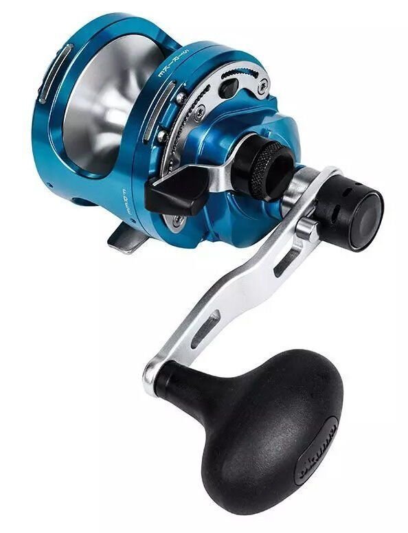 110520266a01b8f5ecbb0.jpeg Okuma Cavalla Blue CAVB-5NIILX-TB Sol El Çıkrık Makinesi - Görsel 1