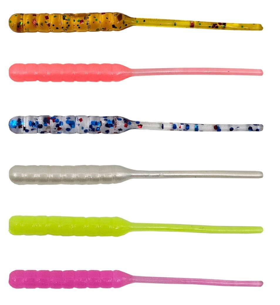 250520266a14649bef2aa.jpeg Kendo Arrow Worm Lrf Silikonu 5,5cm 12 Adet - Görsel 1