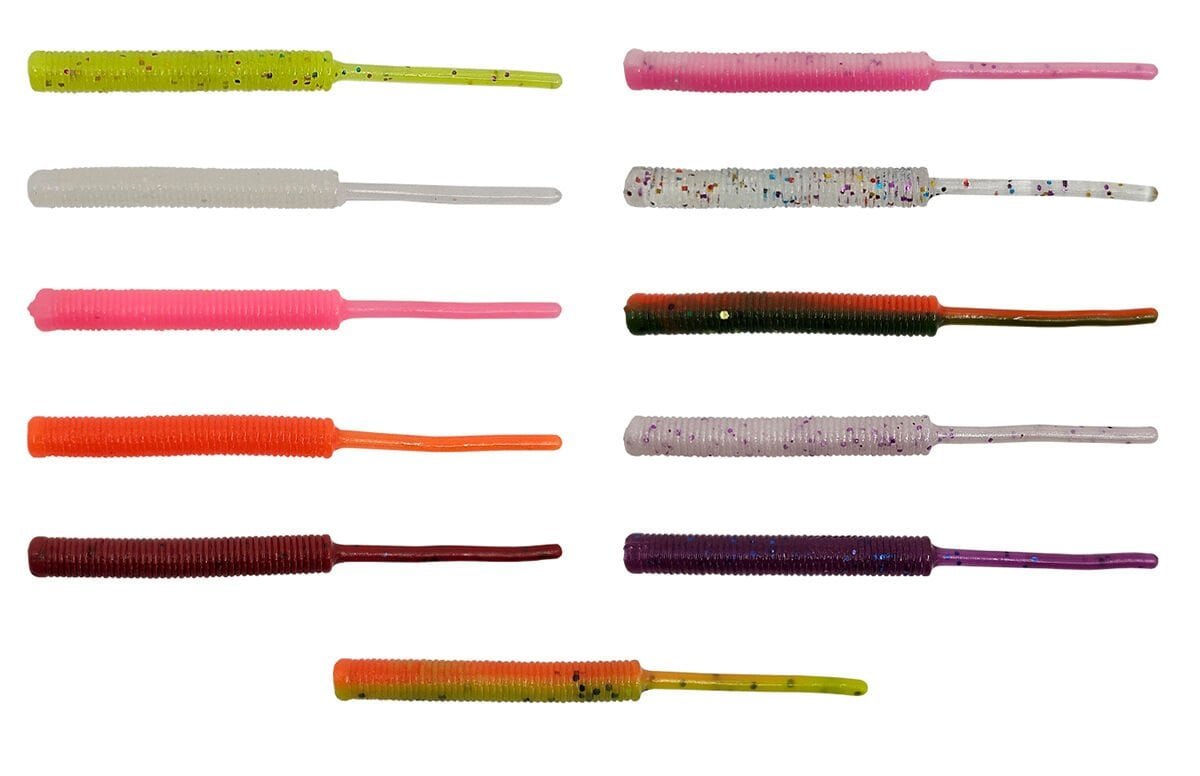 010620266a1db786d0abd.jpeg Kendo Fire Worm Lrf Silikonu 5cm 18 Adet - Görsel 1